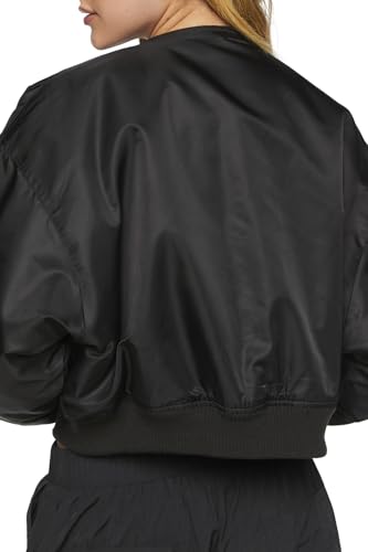 Forever 21 Women's Cropped Bomber Jacket3