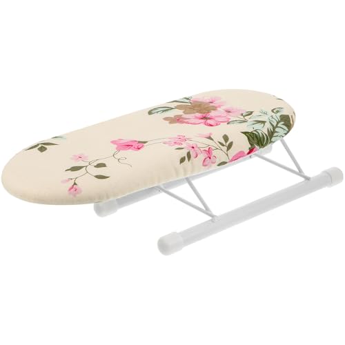 HOMSFOU Mini Asse da Stiro Pieghevole in Colore Casuale, Supporto Portatile per Stirare Maniche e Camicie, Accessorio per Uso Domestico e Viaggi, Tavolo Stiramaniche