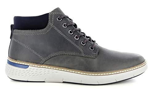 BSL 19215 - Botas de piel para hombre, color gris Gris Size: 42 EU