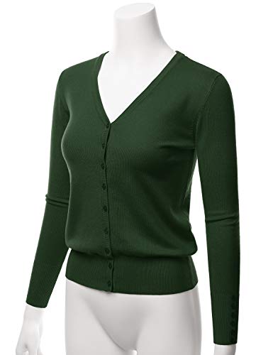 Image of LALABEE Women's V-Neck Long Sleeve Button Down Sweater Cardigan Soft Knit(S-XXL)