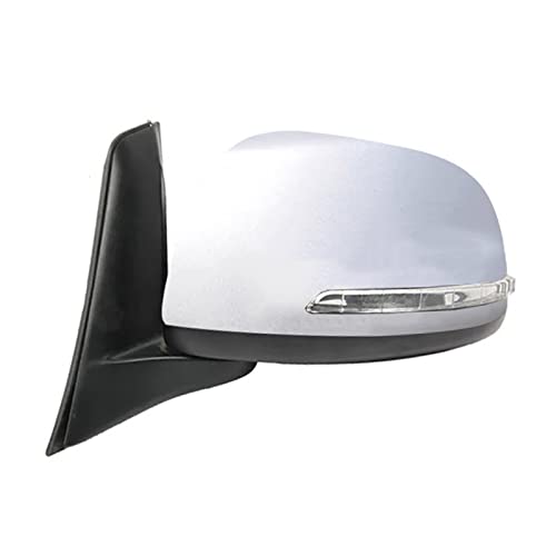 Specchietti esterni completi Per Suzuki SX4 2012 2013 Gruppo specchietto retrovisore esterno porta auto Parti per auto (Colore : Argento, Misurare : Sinistra)