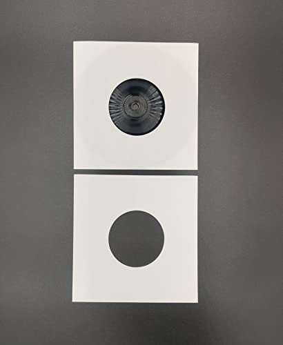 PANMER Set of 25 7' Plastic White Paper Sleeves (Classic, 25 Pieces, 7 inches x 7 inches, 0.12 kg, CARD_DOCUMENT_SLEEVE)