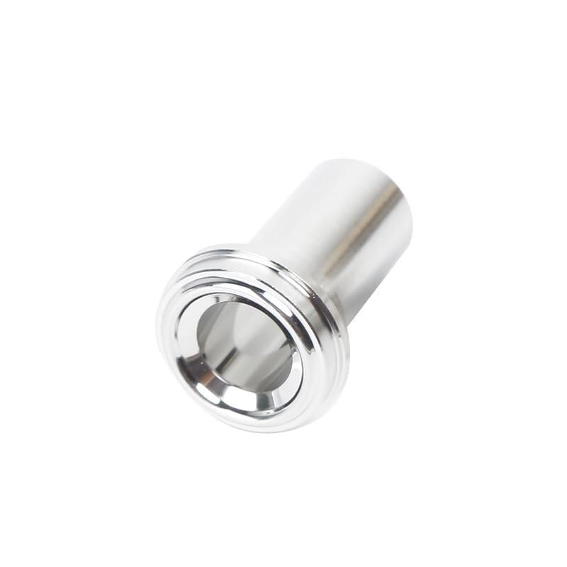 Set 5 pezzi raccordi VCR in acciaio inox 316, dado 1/4", giunto saldato 1/2", guarnizione e asta corta per sistemi idraulici e sottovuoto(0.75inch,Short Rod)