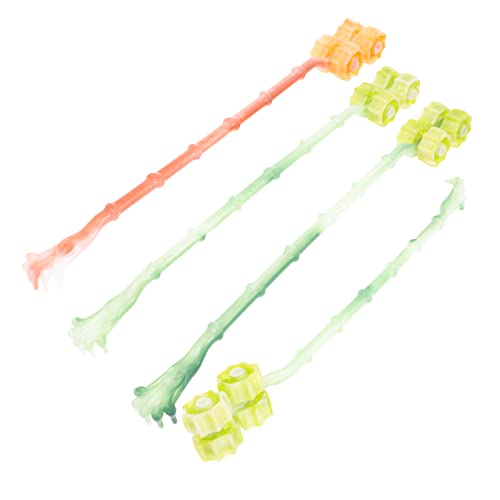 Ipetboom 4pcs Rolling Wheel Back Scratcher Tool Portable Itching Relief Stick for All Ages Smooth Design for Easy Use for Home and Travel