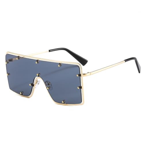 Lunettes de soleil rectangulaires pour vos terrasses et sorties mode en marron