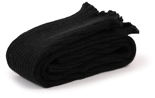 Image of BomKinta Leg Warmers for Women - Soft Fashion Knit Calf Accessories Gifts - Cute 80s Ruffle Leg Sleeves for Party Yoga