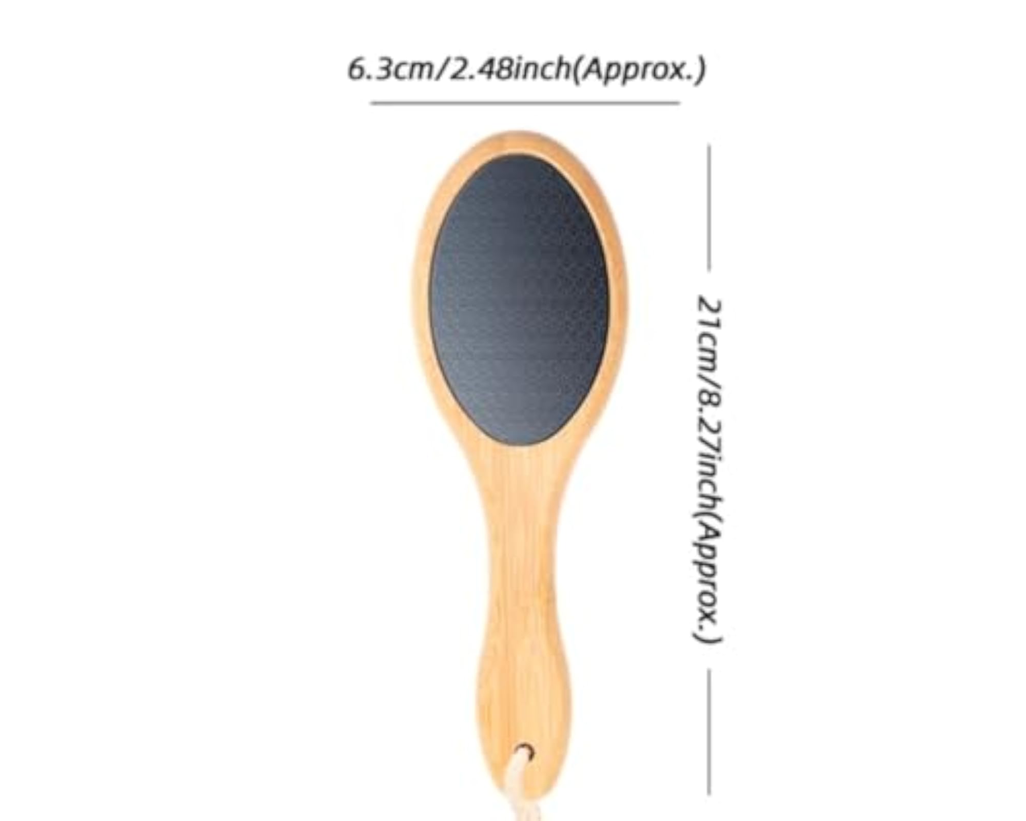 Dual-Sided Bamboo Foot Scrubber with Eco-friendly Handle