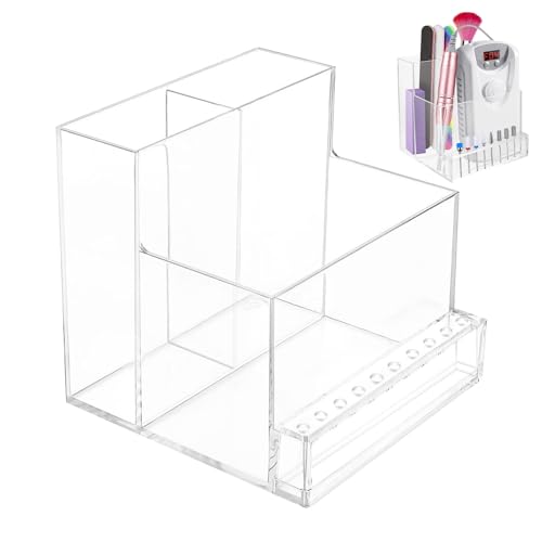 Nail Drill Bit Holder | 10 Holes Nail Storage Organizer for Nail Tools,Stable Nail Drill Machine & Bits Storage Box, Nail Art Polishing Grinding Drill Bit Holder for Nail Tech Anulely