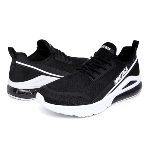 Image of Nautica Men's Sneakers - Air Cushion Lace-Up Running Shoe - Lightweight and Comfortable Athletic Footwear for Everyday Wear and Fitness Training