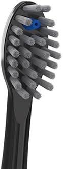 Waterpik Genuine Full Size Replacement Brush Heads With Covers for Sonic-Fusion Flossing Toothbrush SFFB-2EB, 2 Count Black