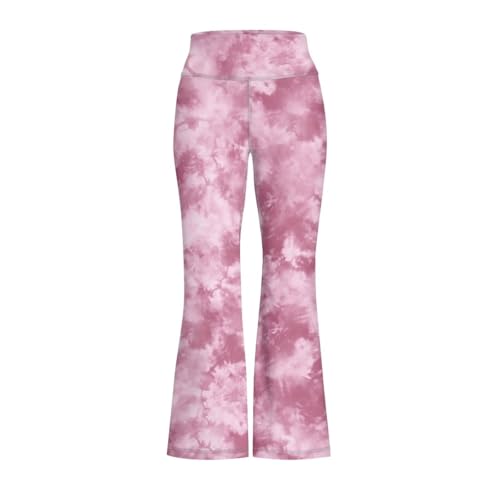 Hawapod Flare Leggings Kids Girls High Waisted Butt Lift Bootcuts Pants Cozy Soft Dance Jazz Yoga Bell Bottoms Pants - Main Image