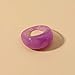 12 pcs Colorful Resin Rings Wide Thick Dome Knuckle Finger Stackable Joint Ring Retro Acrylic Transparent Vintage Jewelry Party Elegant Handmade Gift (Size 6-8)
