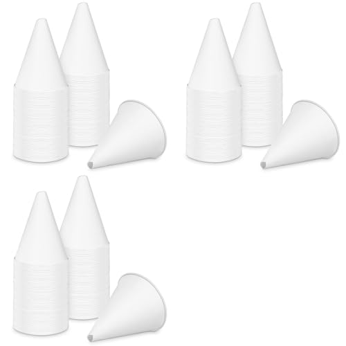 Embudos de papel de 6 oz para un llenado limpio de aceite de motor y gasolina, 150 piezas.