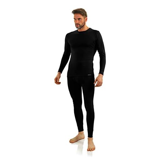 Sesto Senso® underkläder för män set bomull 95 % lång ärm undertröja långa underbyxor termounderkläder vinter funktionsunderkläder