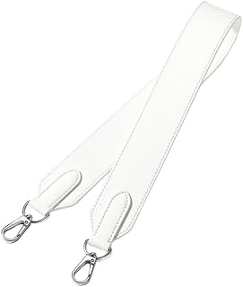 Correa de Bolso de Cuero PU para Bolso de Hombro, Correa de Bolso para reemplazo de Carteras, Correas de Bolso de Mano, Correas de Hombro para Carteras Blanco