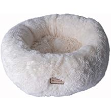 Armarkat Cuddler Bed Model C70NBS-S ، فائق النعومة والنعومة ، أبيض ، صغير   