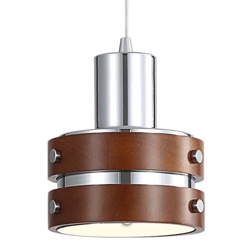 Luminaires de plafond E27 HAIDU avec suspension en bois réglable pour étude