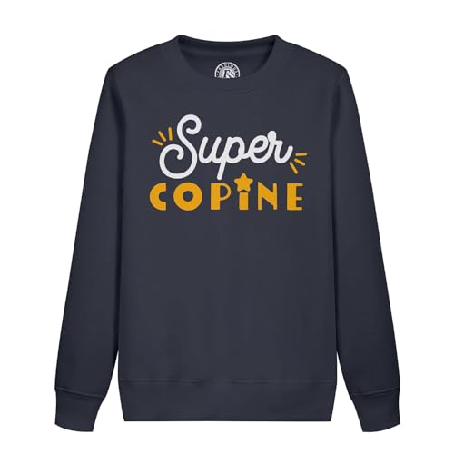 Sweatshirt enfant fille super copine meilleure ami vêtement coton