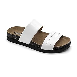 LEON 1206 Lederen Sandalen Klompen Muiltjes Pantoffels Schoenen, Dames