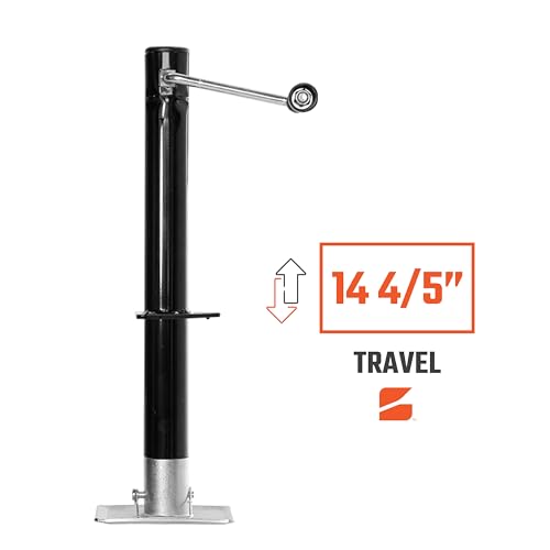Image of Bastion Distribution Side-Wind Trailer with Footpad | 5000 lb A-Frame Manual | Heavy-Duty RV Camper