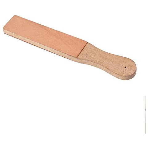 GAOHOU 1pcs Leather Polish Sharpening Strop Block Plate for Sharpening and Honing Knives Straight Razor Wood Carving Chisels Cover