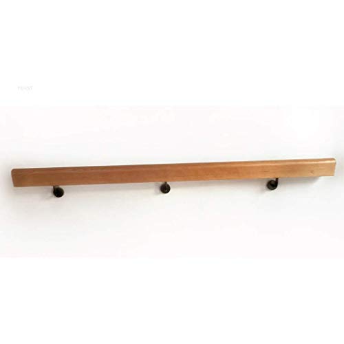 Cmmc Non-Slip Wood Handrails For Indoor Stairs, Professional Pine Handrails Complete Kit, Barrier-Free Staircase Grab Bar For Elderly, Wall Mounted Home Garden Corridor Lofts Decking Railings #TOP3