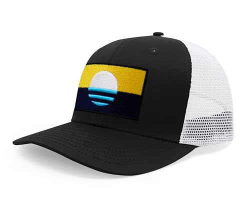 Image of International Tie City Hat for Men and Women, Adjustable Snapback Trucker Baseball Cap with Embroidered Patch