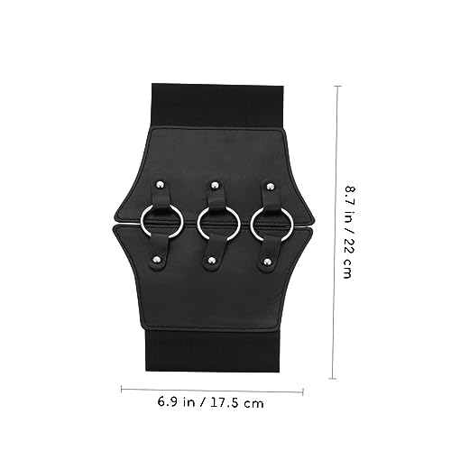 GALPADA 2pcs Wide Corset Belt for Women Elastic Dress Waistband Dress Accessories2