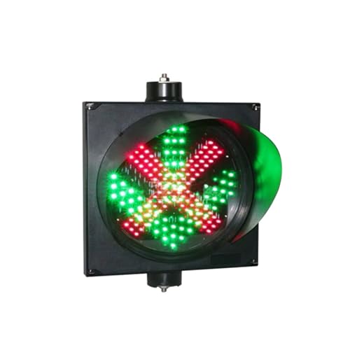 YQMHEZ Semáforo, Luz de Parada de tráfico LED, 1 luz X/Flecha Luz de bahía de Muelle de Carga Industrial, Carcasa de PC Luz indicadora Industrial IP54 Impermeable, fácil de Instalar(12V,300MM)