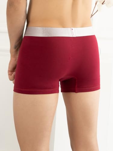 Image of KOFFY Men's Malleable Cotton Lycra Long Trunk with Minus Cutting Pouch and Moisture Wicking Properties