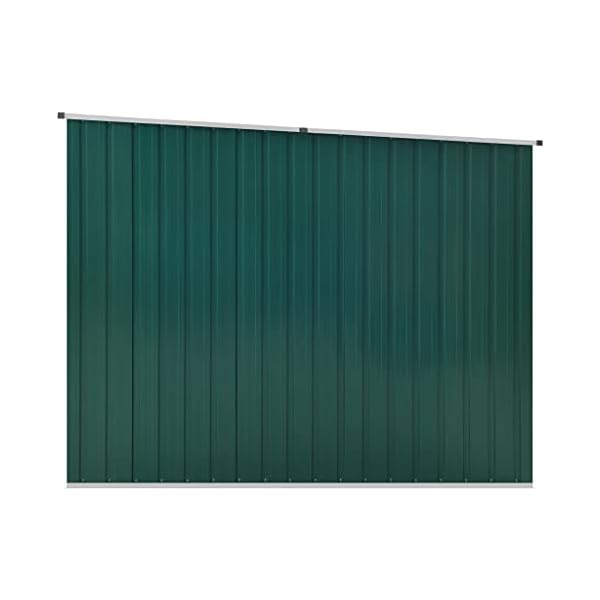 Beyamis Gerätehaus Grün 195x198x159 cm Verzinkter Stahl – Bild 7