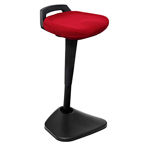 Image of AIMEZO Height Adjustable Standing Desk Chair for Active Sitting Balance Chair Stand Up Desk Stools Ergonomic Standing Stool