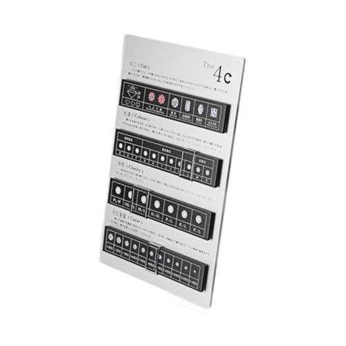 siduytin Letrero de clasificación de diamantes, accesorio didáctico, accesorio para presentaciones ventas, herramienta clasificación diamantes, tablero