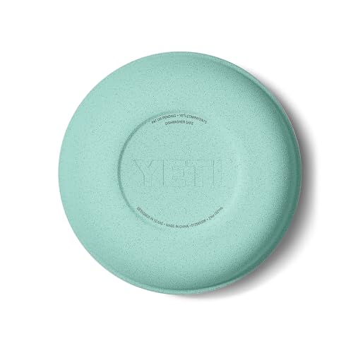 Image of YETI Rambler Low Bowls, Vacuum Insulated, Stackable and Nestable Stainless Steel Bowl with Lid, 0.7 Quart, Sea Stone