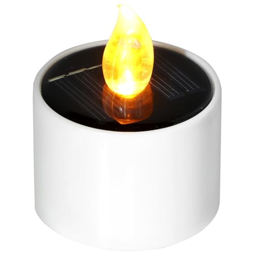 Lámpara de solar LED POPETPOP sin llama para decoración de terrazas