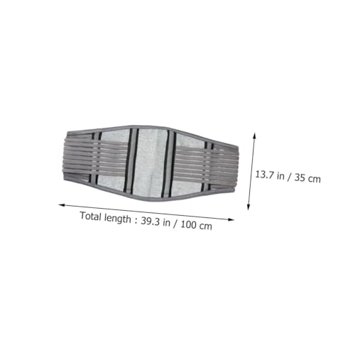 Faja lumbar elástica soporte cintura gris plata miniatura 2