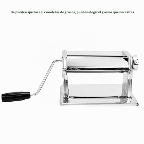Cocoarm Máquina laminadora de arcilla polimérica - rodillo de arte de metal de prensa manual con seis espesores ajustables, antideslizante