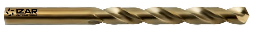Izar 19316 Broca Mango Cilíndrico Materiales Duros, Serie Corta, HSSE 5%Co, Ambar, 1016, DIN 338 N, 12.75 mm Diámetro Corte