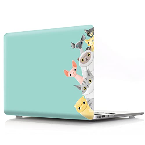 Evita Arañazos en MacBook Pro 16 con Funda Rígida Cat Family y Protector