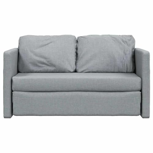 Sofá de suelo con función de dormir para salón moderno gris claro 6