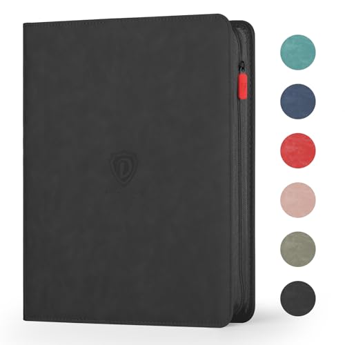 Deoyibu 9 Pocket Card Binder,360 Pockets Trading Card Binder,Double Sided Pocket Collection Binder,Card Folder for MTG,TCG,Game Cards,Sport Cards,Black