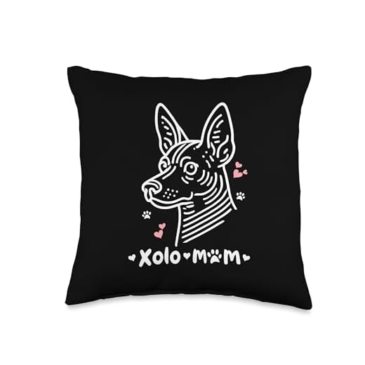 Xolo Mom Xoloitzcuintle Mexican Hairless Dog Throw Pillow