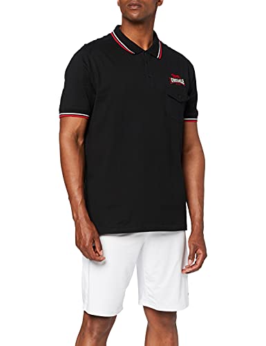 Lonsdale Homme Poloshirt Lynton T shirt, Noir (Schwarz), S EU