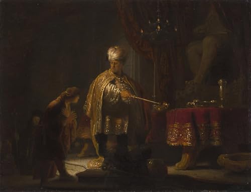 Tableau Toile Daniel et Cyrus Rembrandt art mural 60x90cm