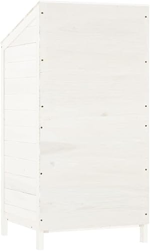 Miniatura 6 de Cobertizo de almacenamiento de madera para jardín, gabinete de almacenamiento al aire libre, cobertizo de herramientas de madera de jardín,