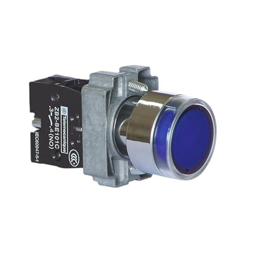 Pulsador XB2BW34M1C con piloto luminoso rojo de 220V para automatización 1NO