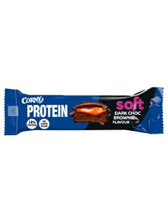 Image of Soft Chocolate Protein Brownies - High-Protein Low-Sugar Fudgy Snacks - 12 x 45g Bars