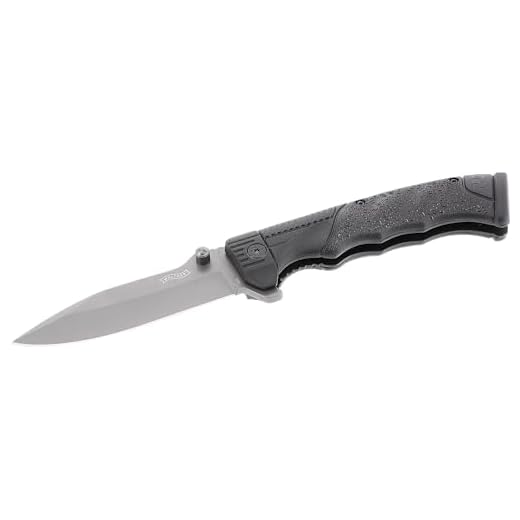 Walther Klappmesser PPQ, Taschenmesser, 440C, inkl. Nylon-Gürtelholster, ideal für Outdoor Aktvitäten