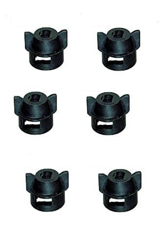 Pack of 6 - Quick TeeJet Black Nylon Cap for Flat, TP & XR Style Spray Tips Farmer Bob's Parts CP25609-1-NY