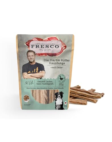 Fresco Martin Rütter Kaustange Ente | Doppelpack | 2 x 150 g | Ergänzungsfuttermittel für Hunde | Natürlicher Snack | Zur Befriedigung des natürlichen Kautriebs & zur Zahnpflege